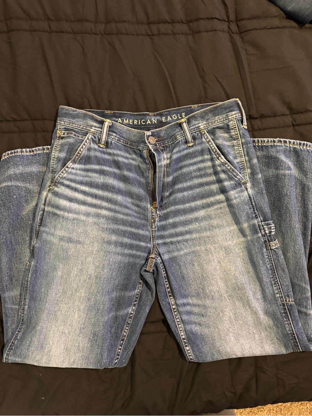 Men’s American Eagle Carpenter Blue Washed Denim Jeans